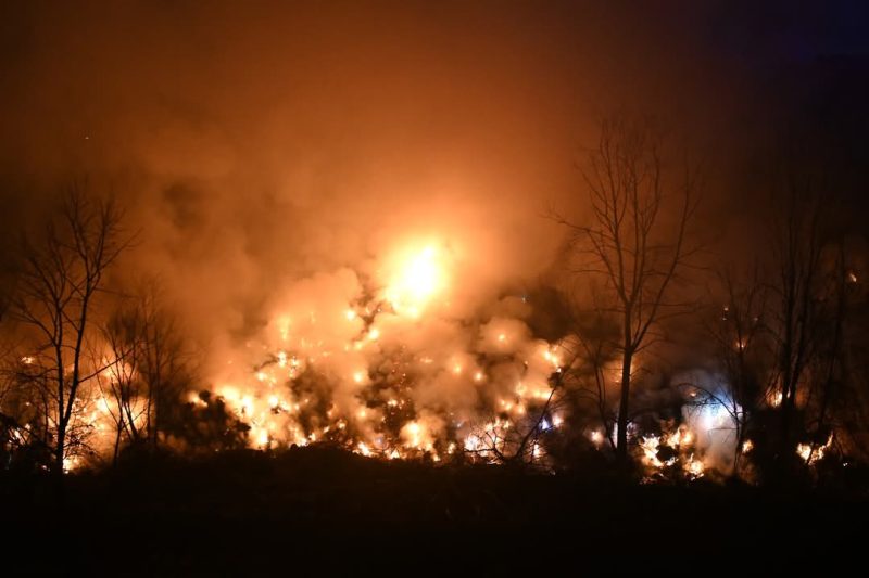 Požar na deponiji, foto: Objektiva.rs